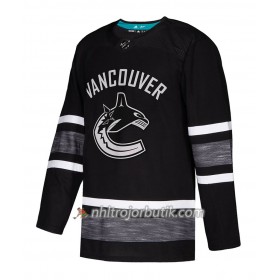 Män Ishockey Vancouver Canucks tröja Blank Svart 2019 All-Star Adidas Authentic